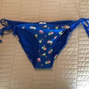 Blue Floral Bikini Bottom